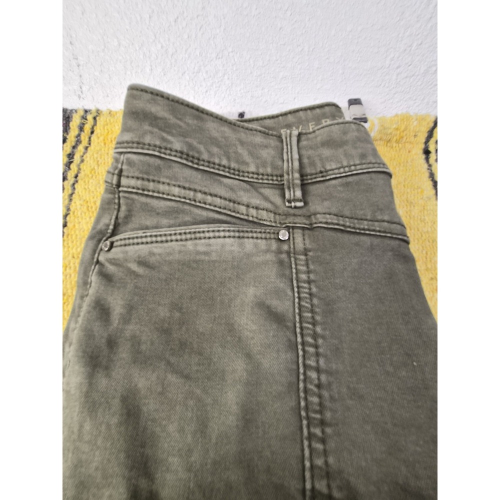 White House Black Market Womens Skinny Ankle Pants High Rise Stretch Green 4L - Picture 7 of 16